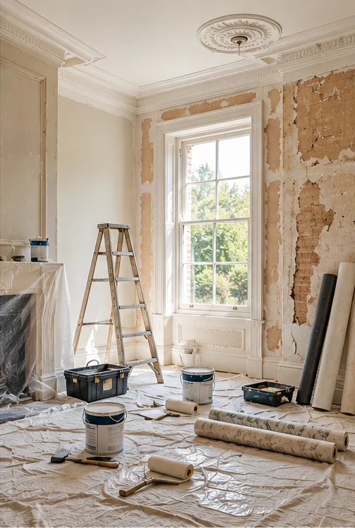 Complete redecoration — illustrative interior design image