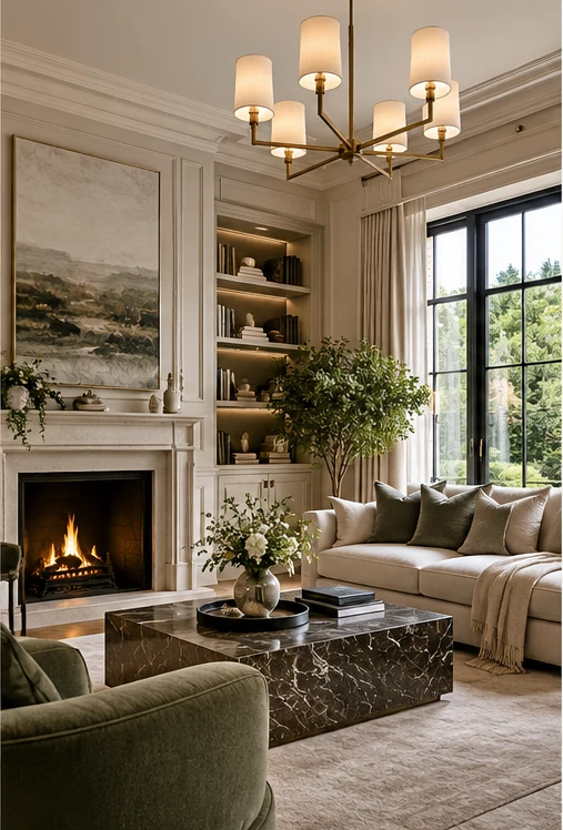 Luxury residential interiors — illustrative interior design image