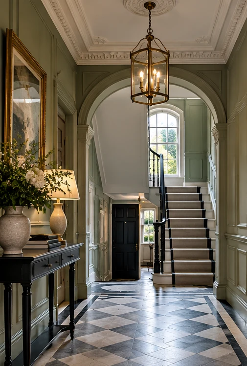 Period features & detailing — illustrative interior design image